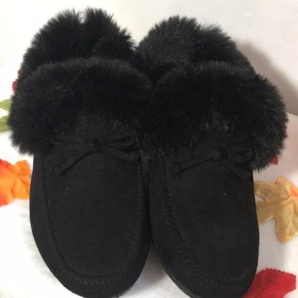 Broncos Women's Faux Fur Slippers House Shoes In - Depop