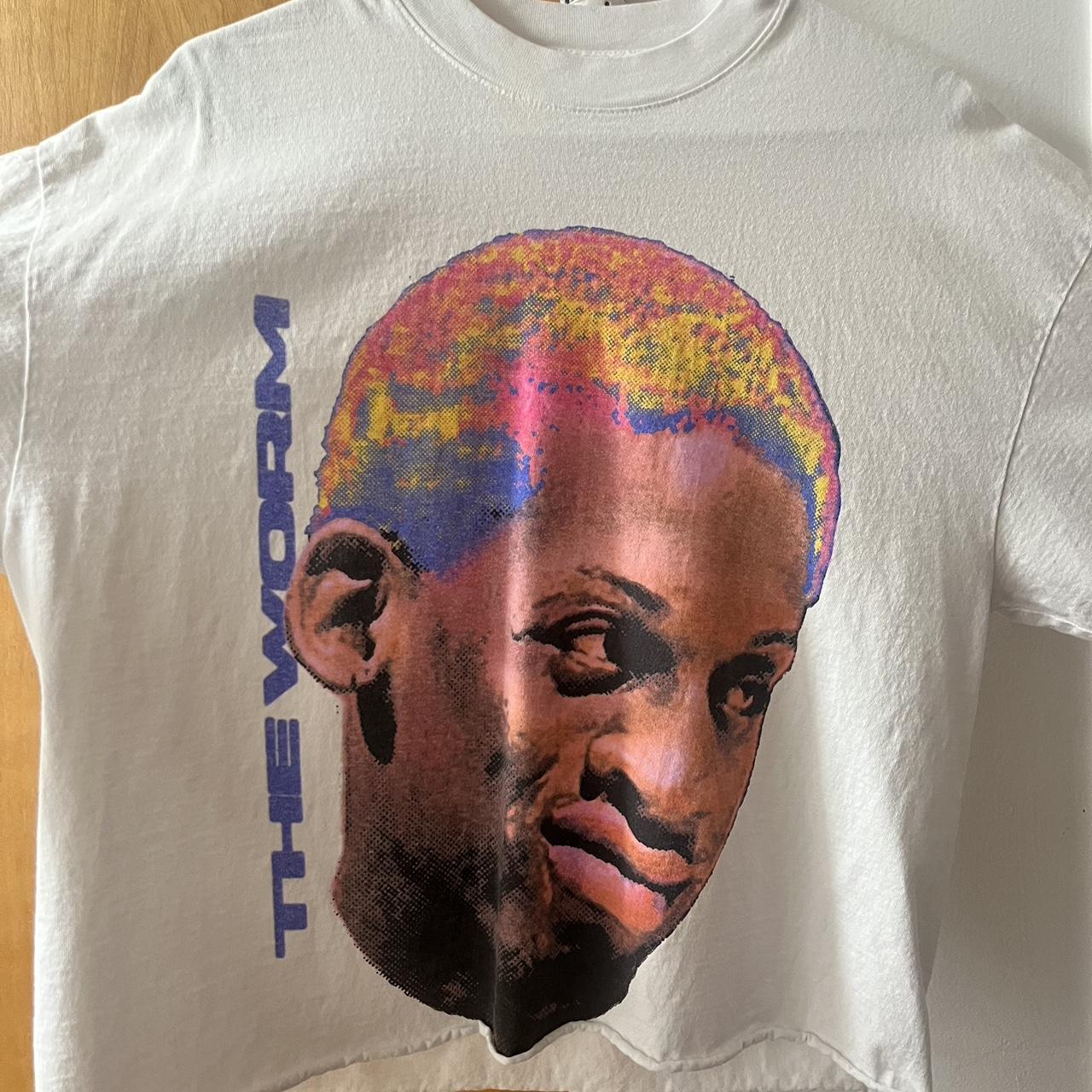 DENNIS RODMAN “THE WORM” TEE Size ~ LARGE w/ BOXY... - Depop