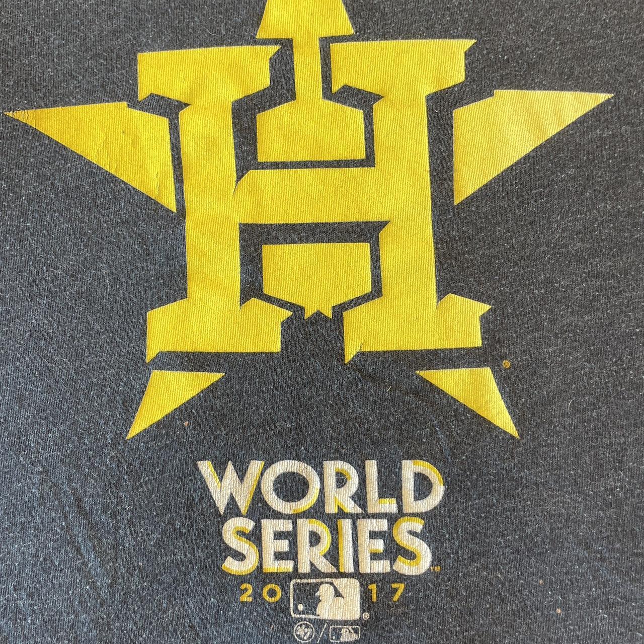 2017 Houston Astros World Series Shirt Authentic - Depop