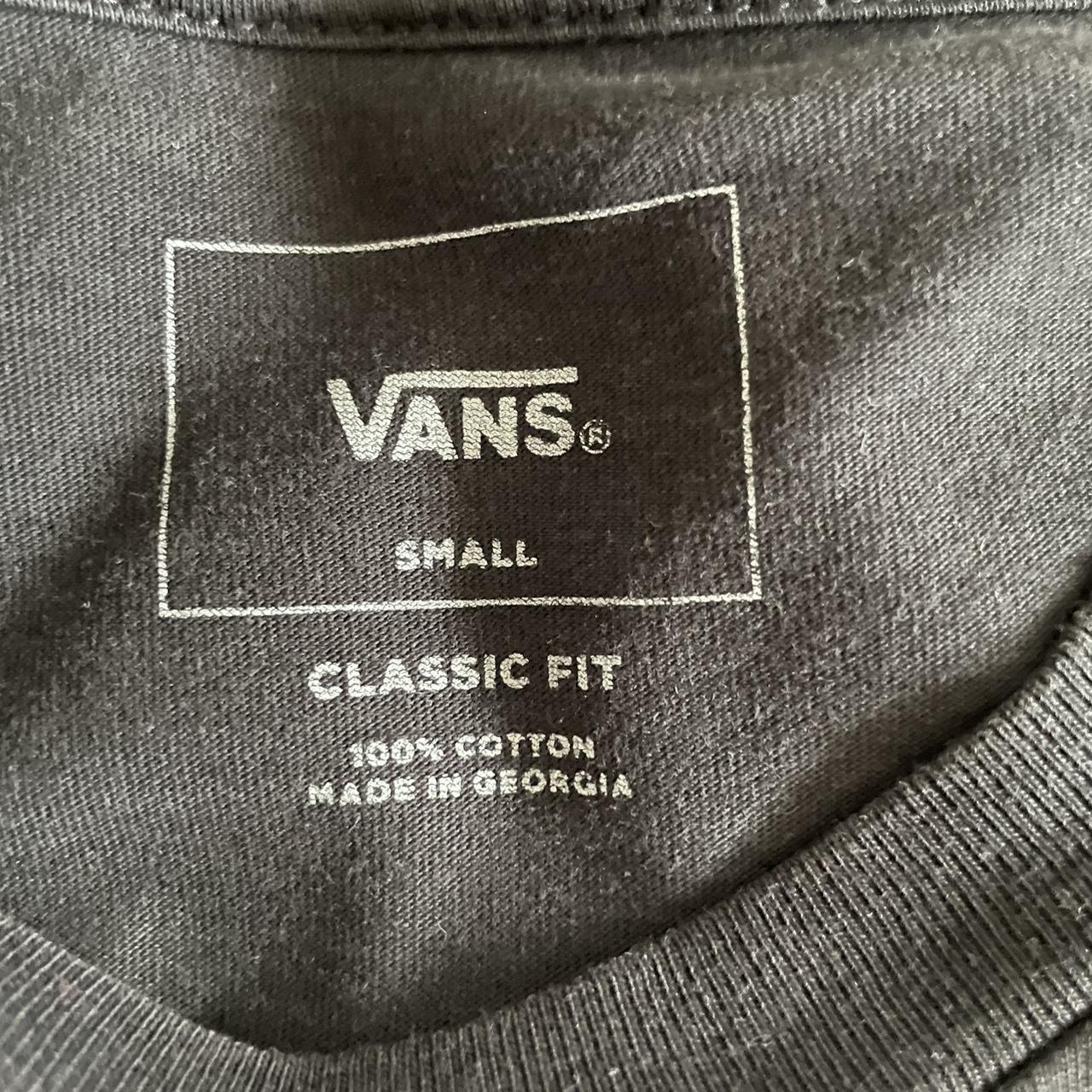 Vans Men's Black and White T-shirt | Depop