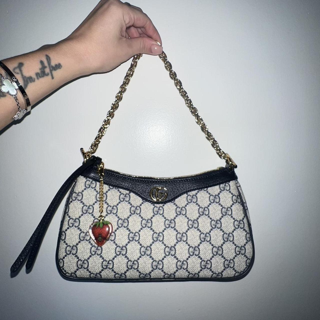 Navy gucci bag hot sale