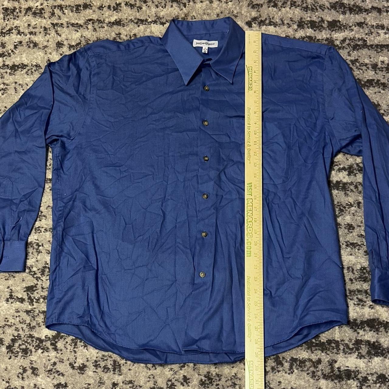 Saint Laurent Button Up - XL - Small oil stain on back - Depop