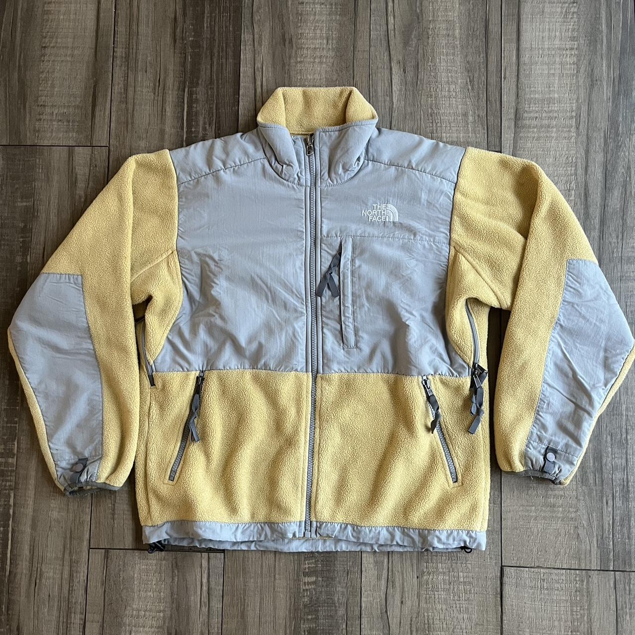 Yellow North Face Jacket Depop