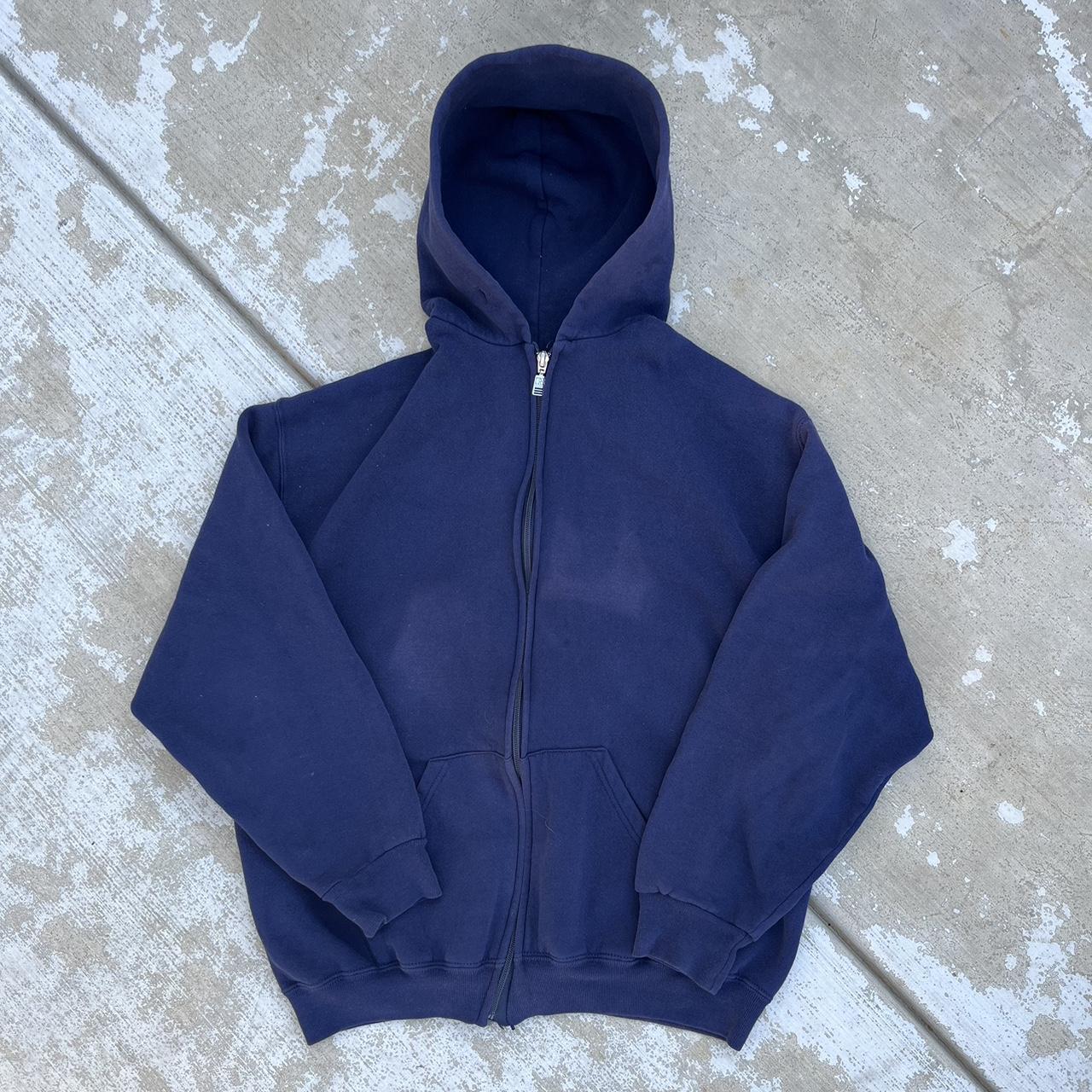 Russel Athletic Zip Up Hoodie Nice Fade Condition... - Depop