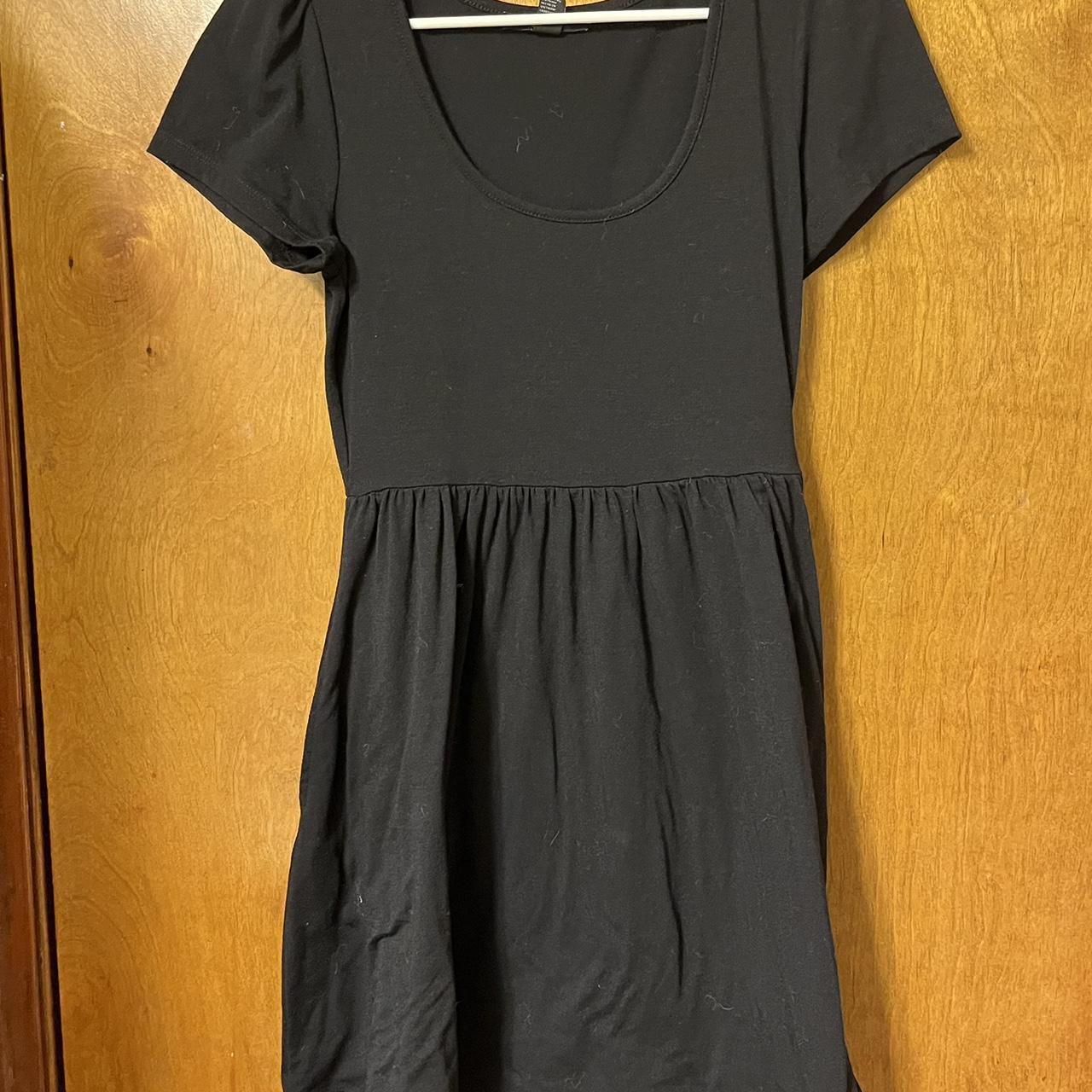 Black Scoop Neck Baby Doll Dress All items are from... - Depop