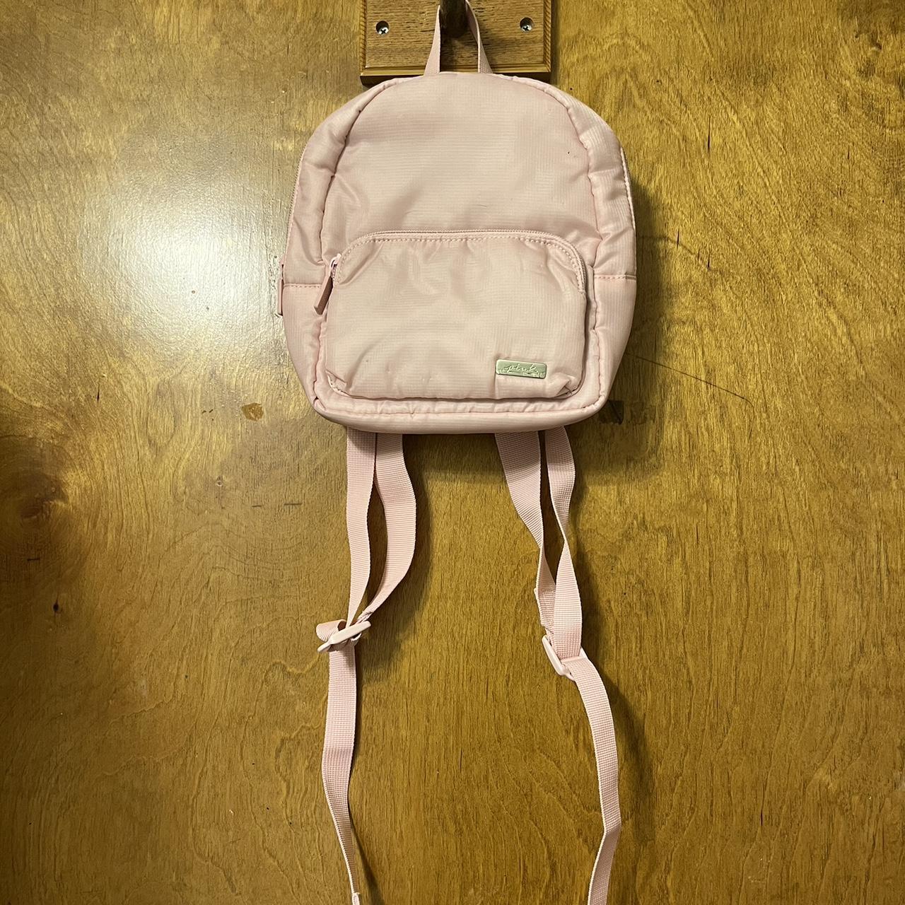 Pink Mini Backpack I had pins in this backpack, so... - Depop