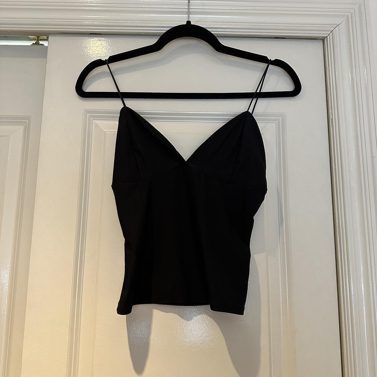 Black cami top- so flattering and comfortable for... - Depop