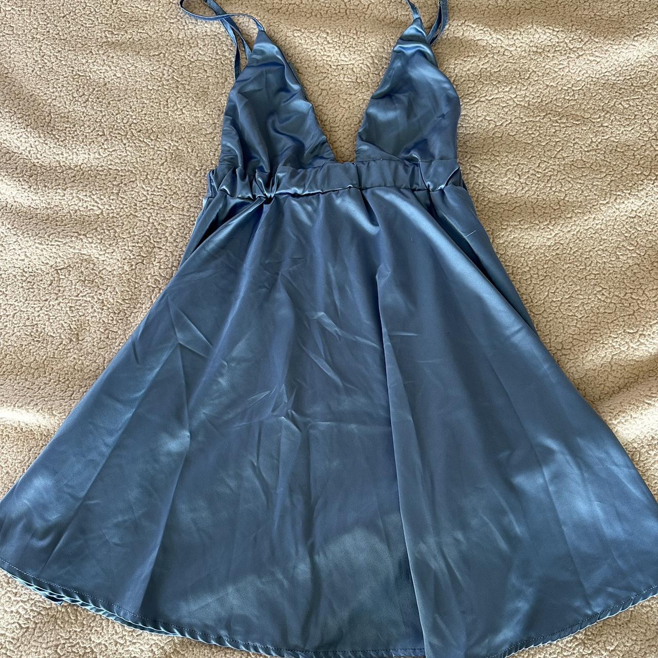 brandy melville satin mini dress worn once would... Depop