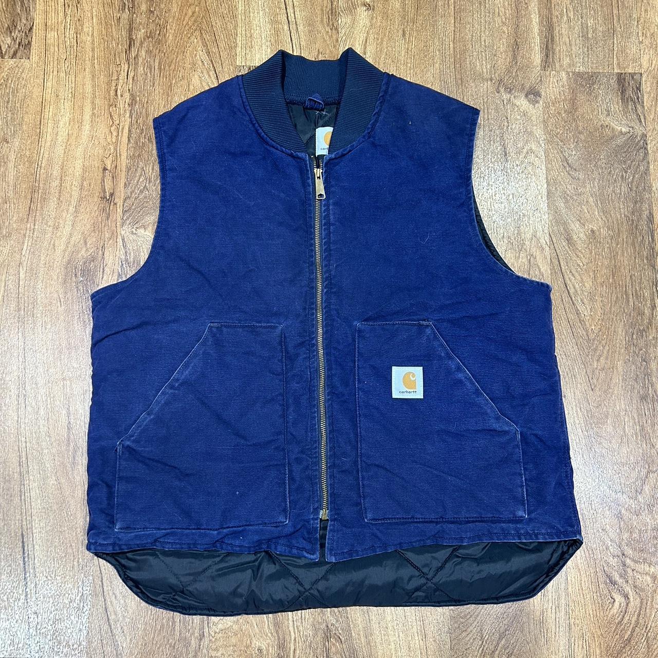 Men's Blue Gilet | Depop