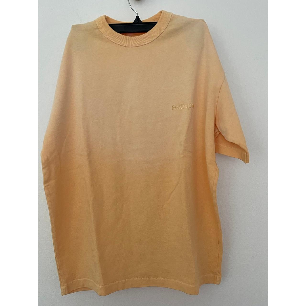 Madhappy Men's Yellow and Tan T-shirt | Depop