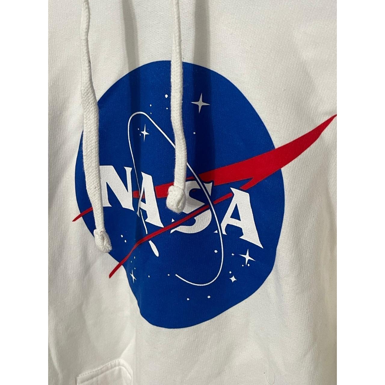 NEW ACE APPAREL NASA WHITE HOODIE SIZE SMALL Never... Depop