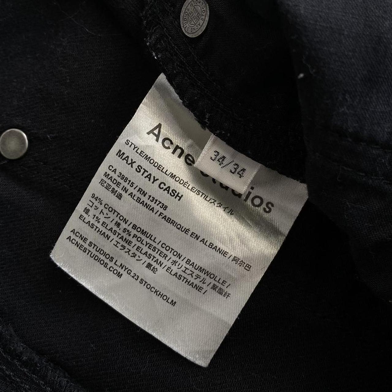 Acne Studios Max Stay Cash Jeans 34x34 Good Condition - Depop