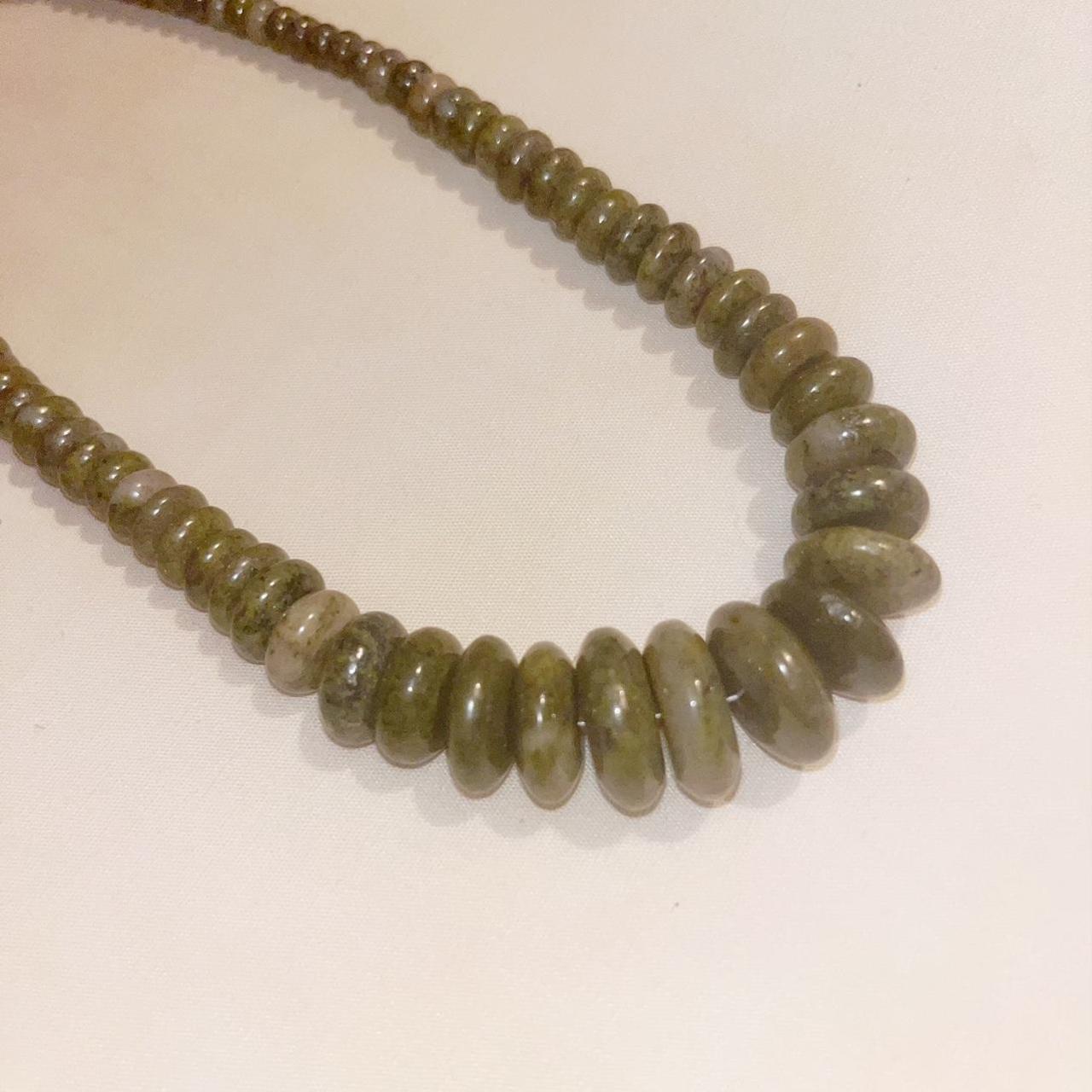 NEW 14k Gold Plated Green and Yellow Clay Beads - Depop