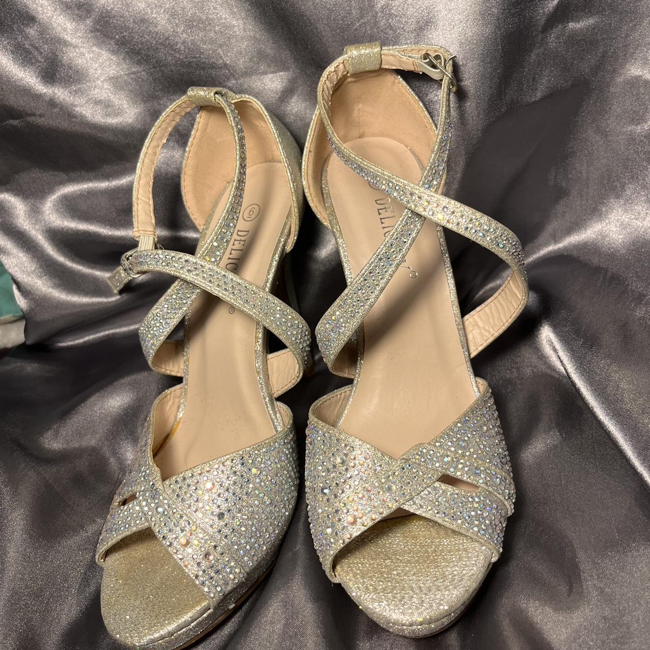 Silver 1 inch on sale heels