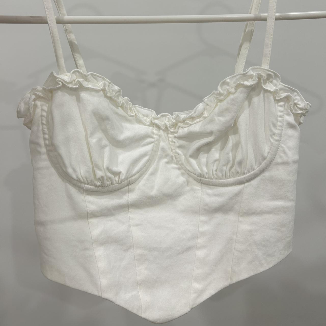 Princess Polly Women's White Corset Depop