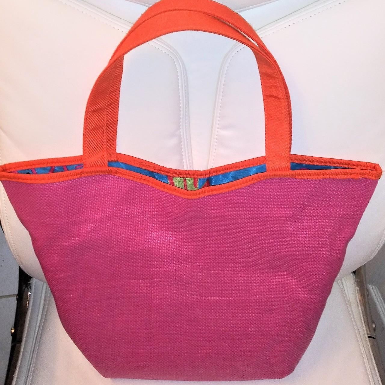 Lancome pink shop tote bag