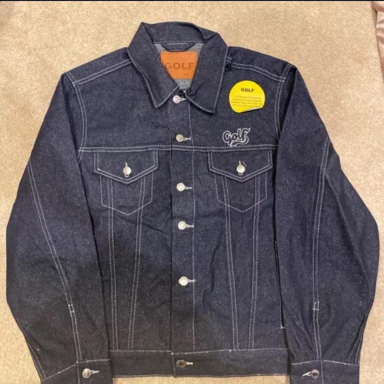 golf wang denim jacket Size: Large - Depop