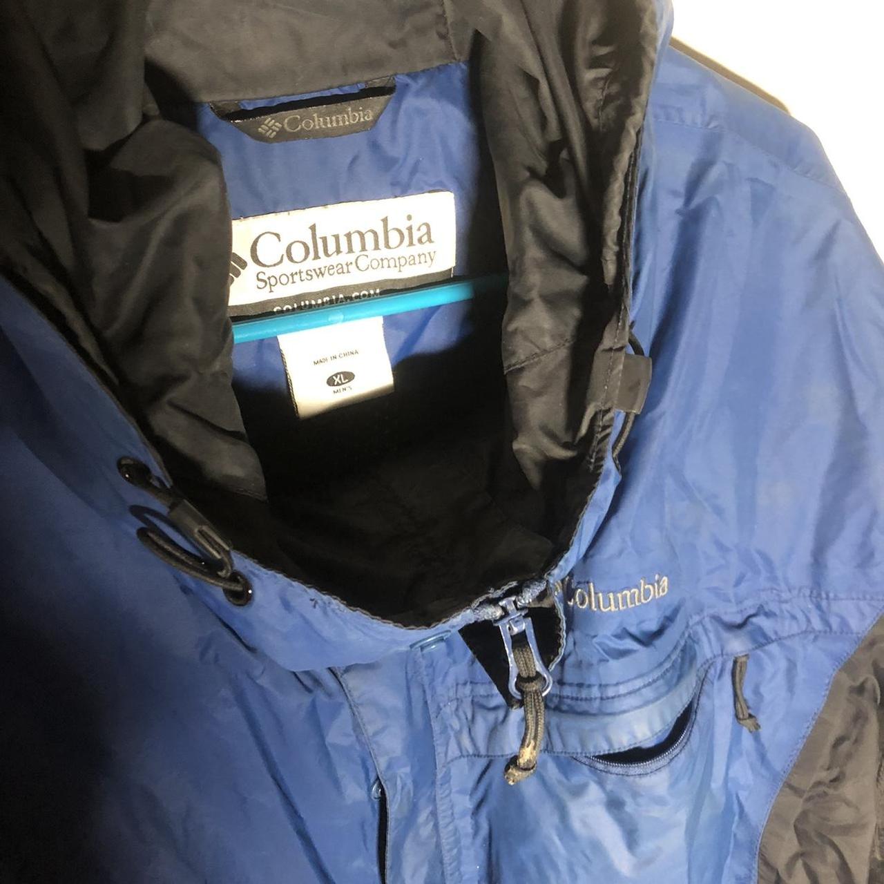 Columbia Sportswear Company Nylon Jacket With Hood Mesh Lined Radial Sleeve  Royal Blue With Red Zippers and Accents Men's XL -  Canada