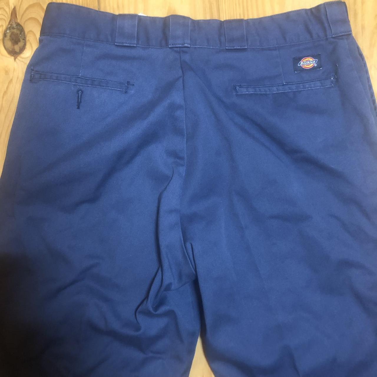 Dickies blue pants work chino skate pants 36x32 navy... - Depop