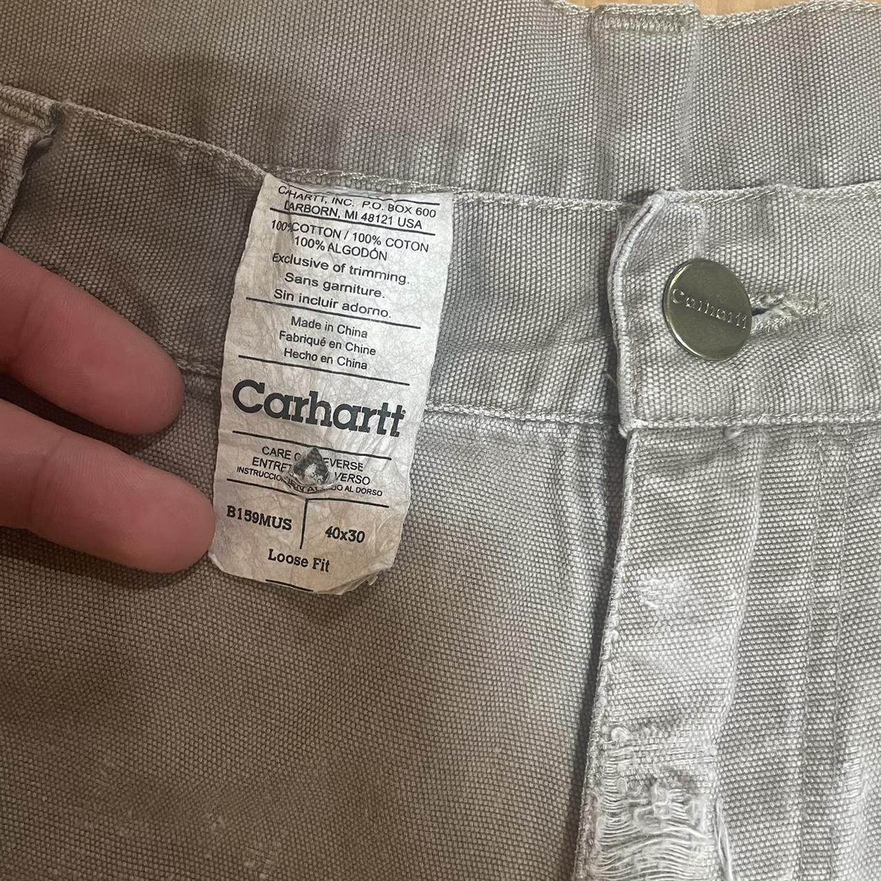 Carhartt pants workwear leather tab y2k 40x30 Open... - Depop