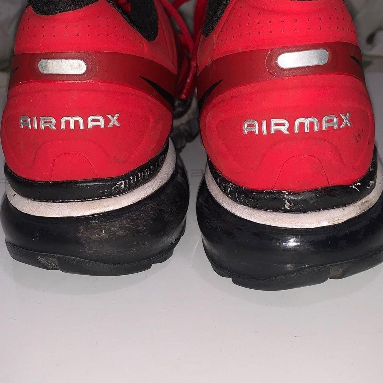 Nike Red and Black Trainers Depop