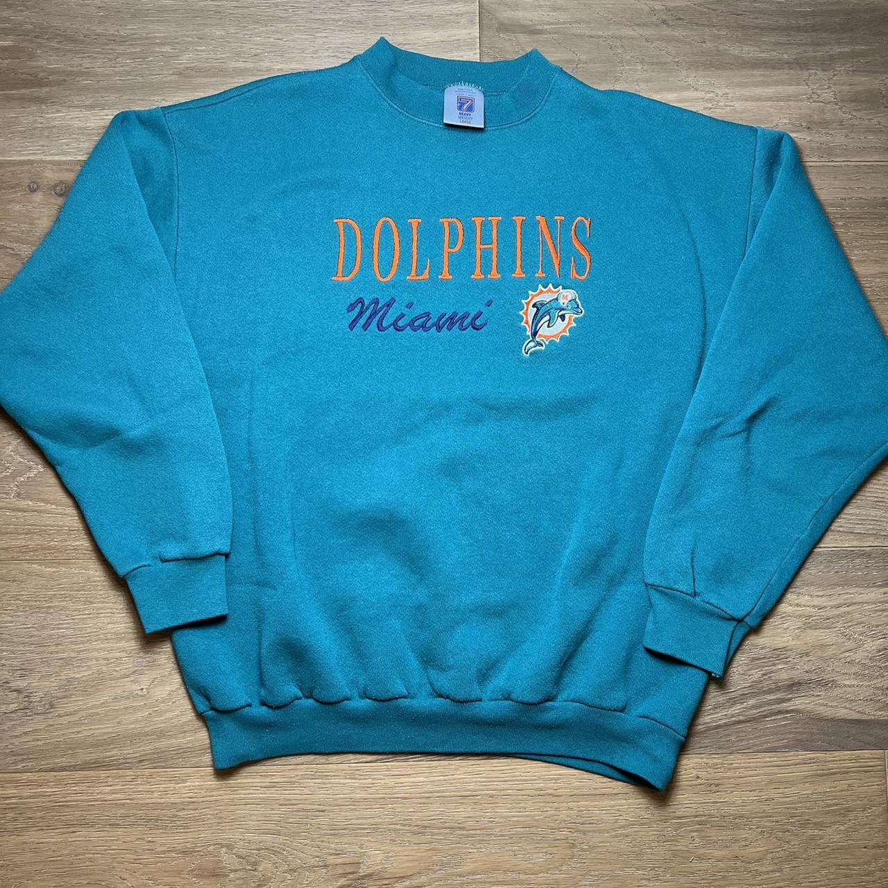 VINTAGE MIAMI DOLPHINS SWEATSHIRT #Miamivintage - Depop