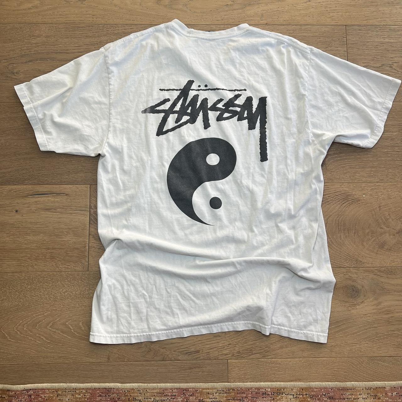 Ying yang stussy tee shirt Size large - Depop