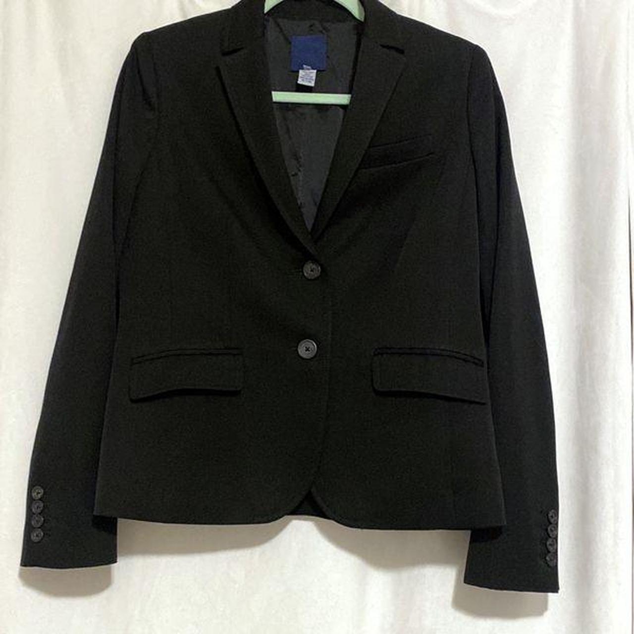 Classic notch collar blazer with 2 button closure,... - Depop