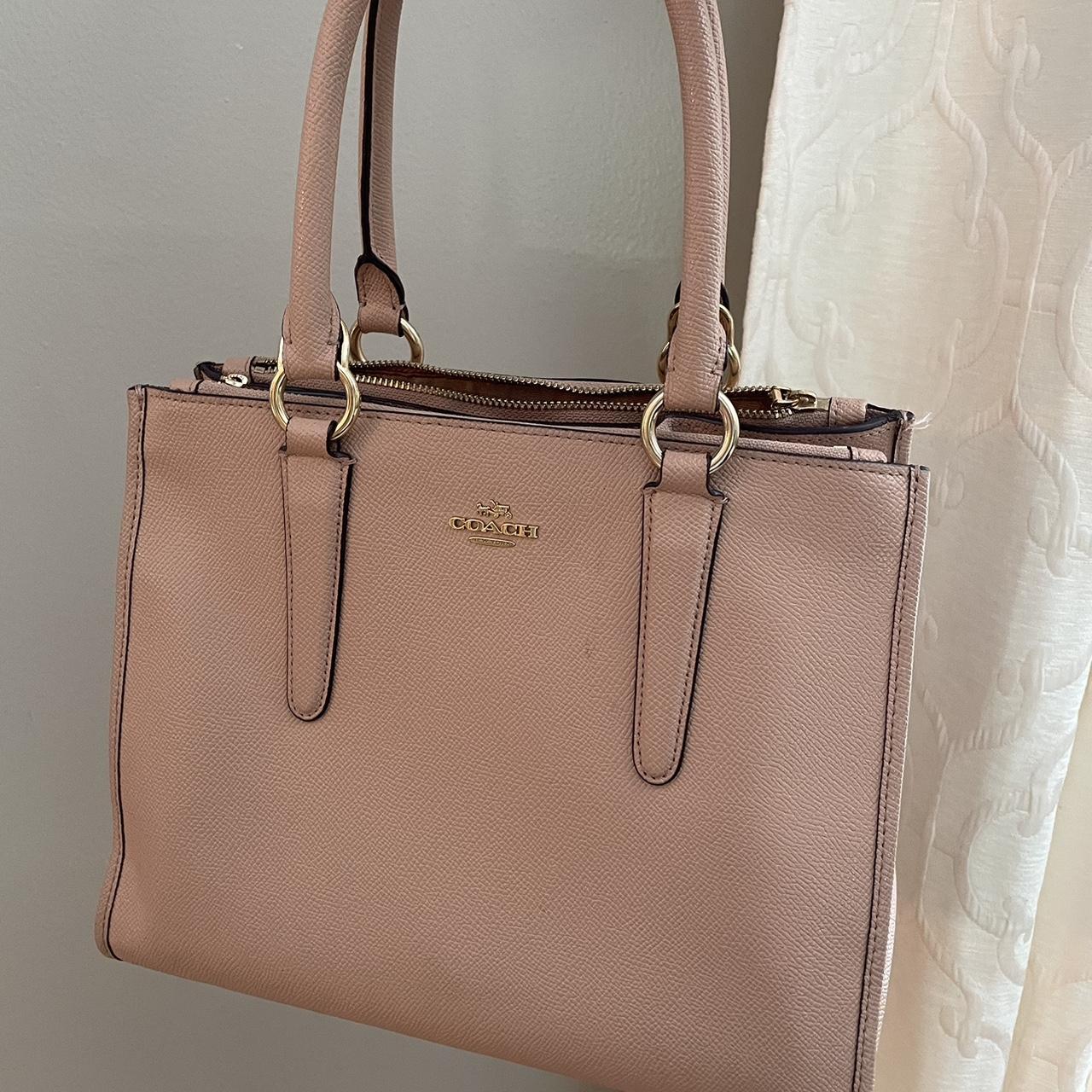 Nude shops pink coach bag