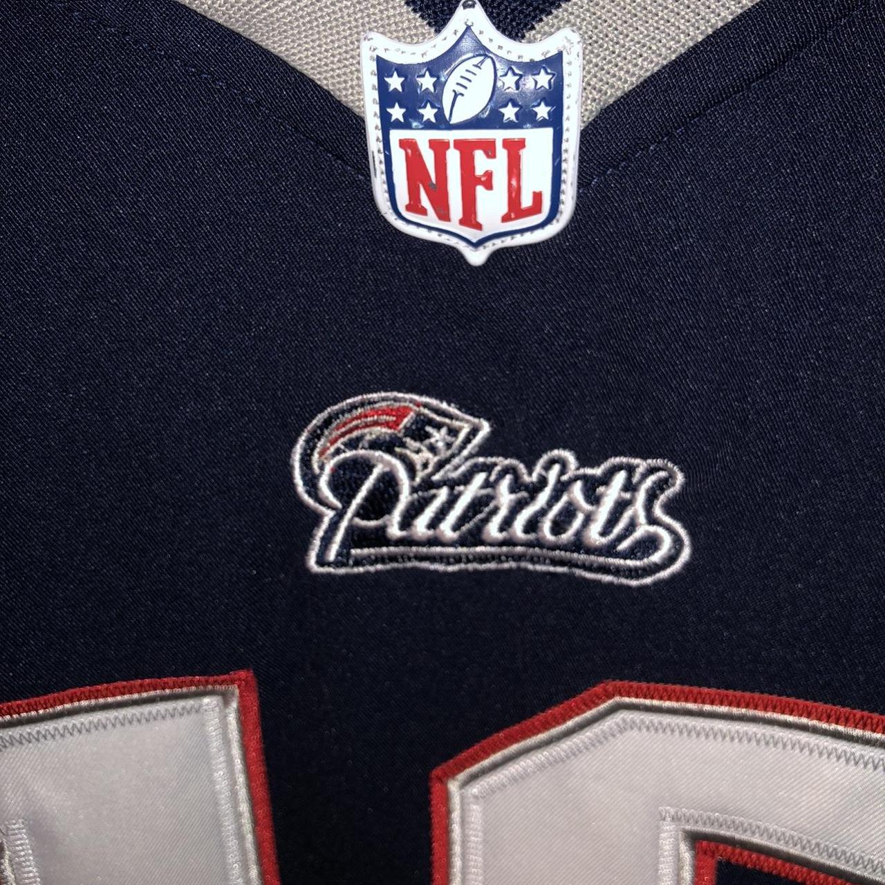 NEW ENGLAND NIKE PATRIOTS WHITE AWAY JERSEY - Depop