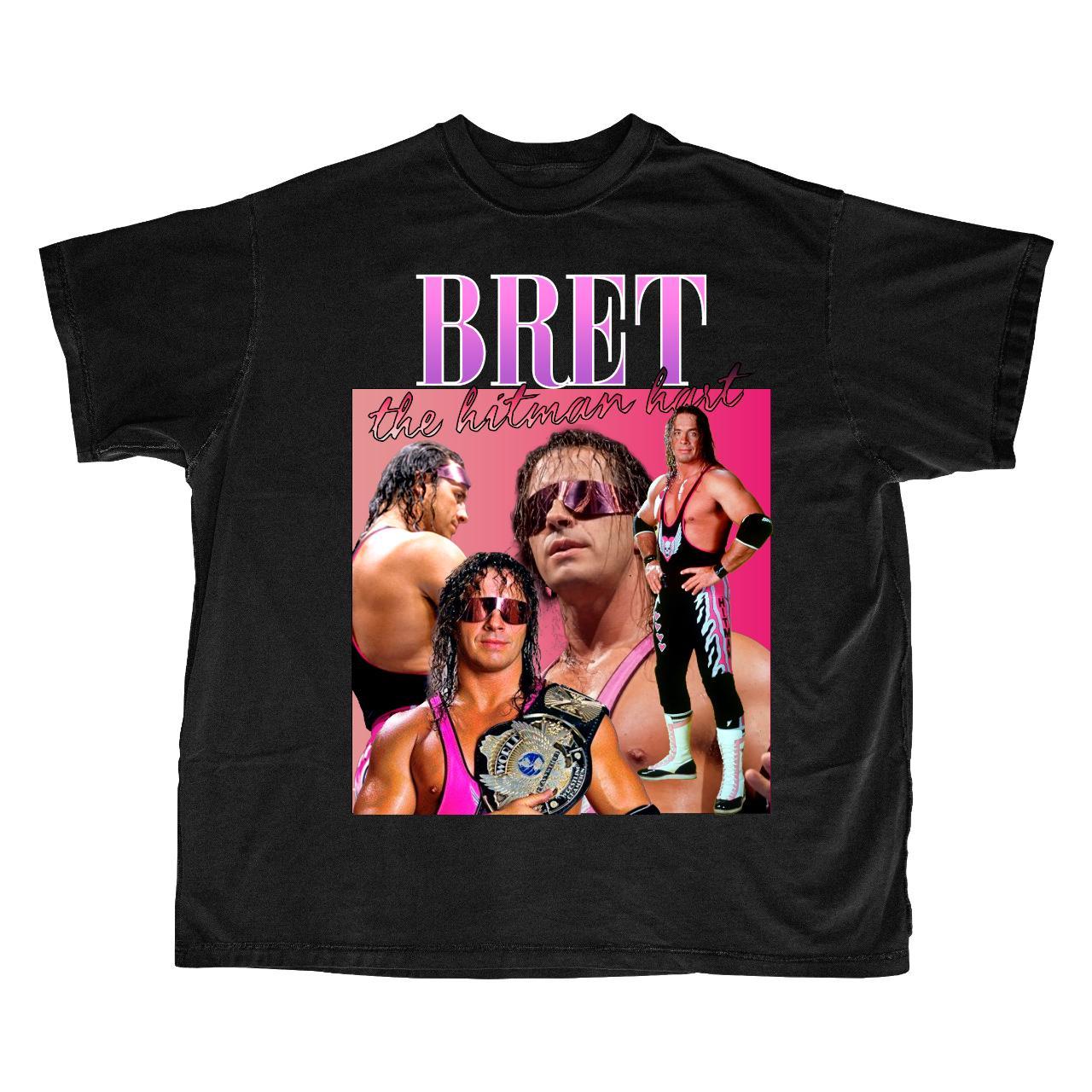 Bret The Hitman Hart WWE Homage Tee, Available in a... - Depop