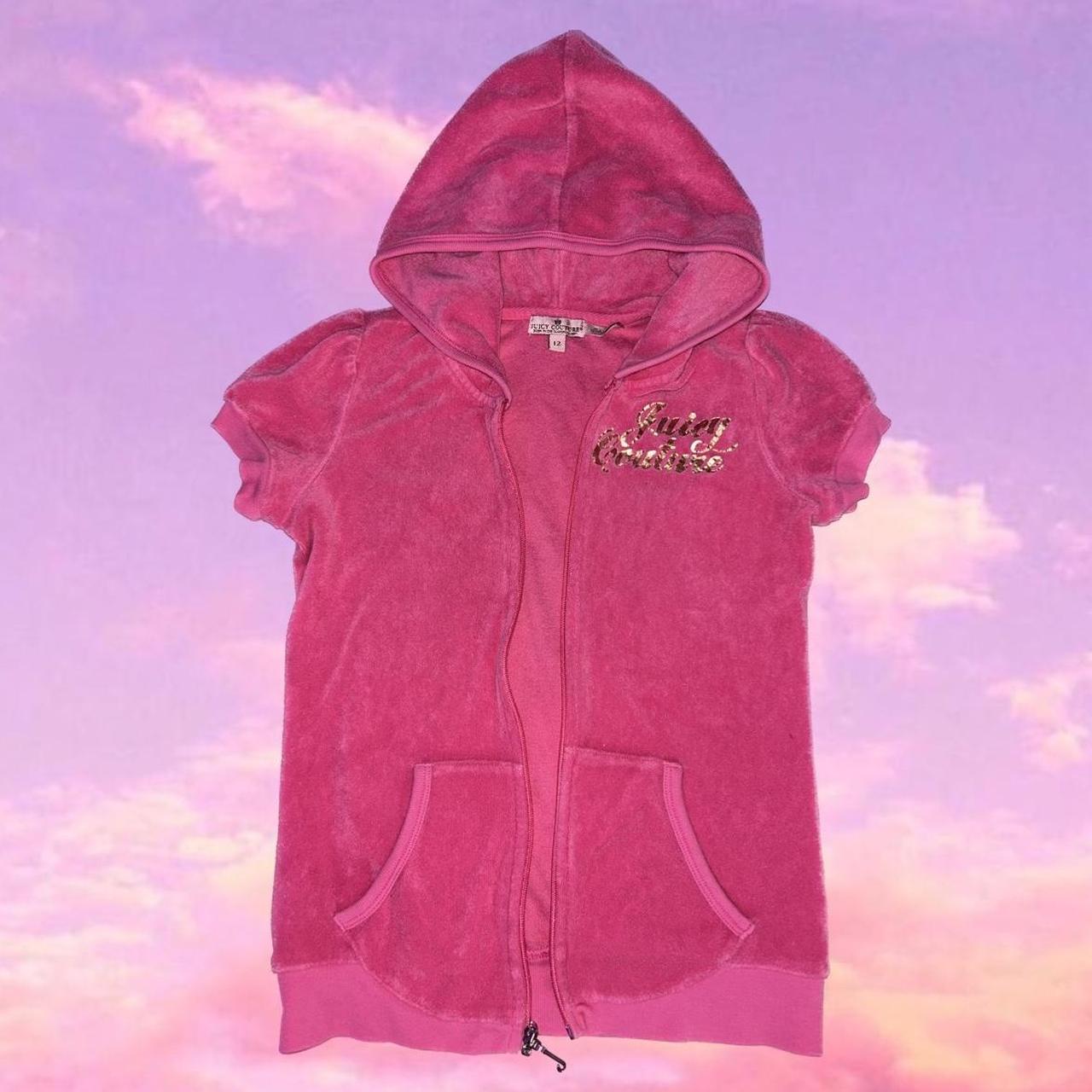 Juicy couture short sleeve hoodie hot sale