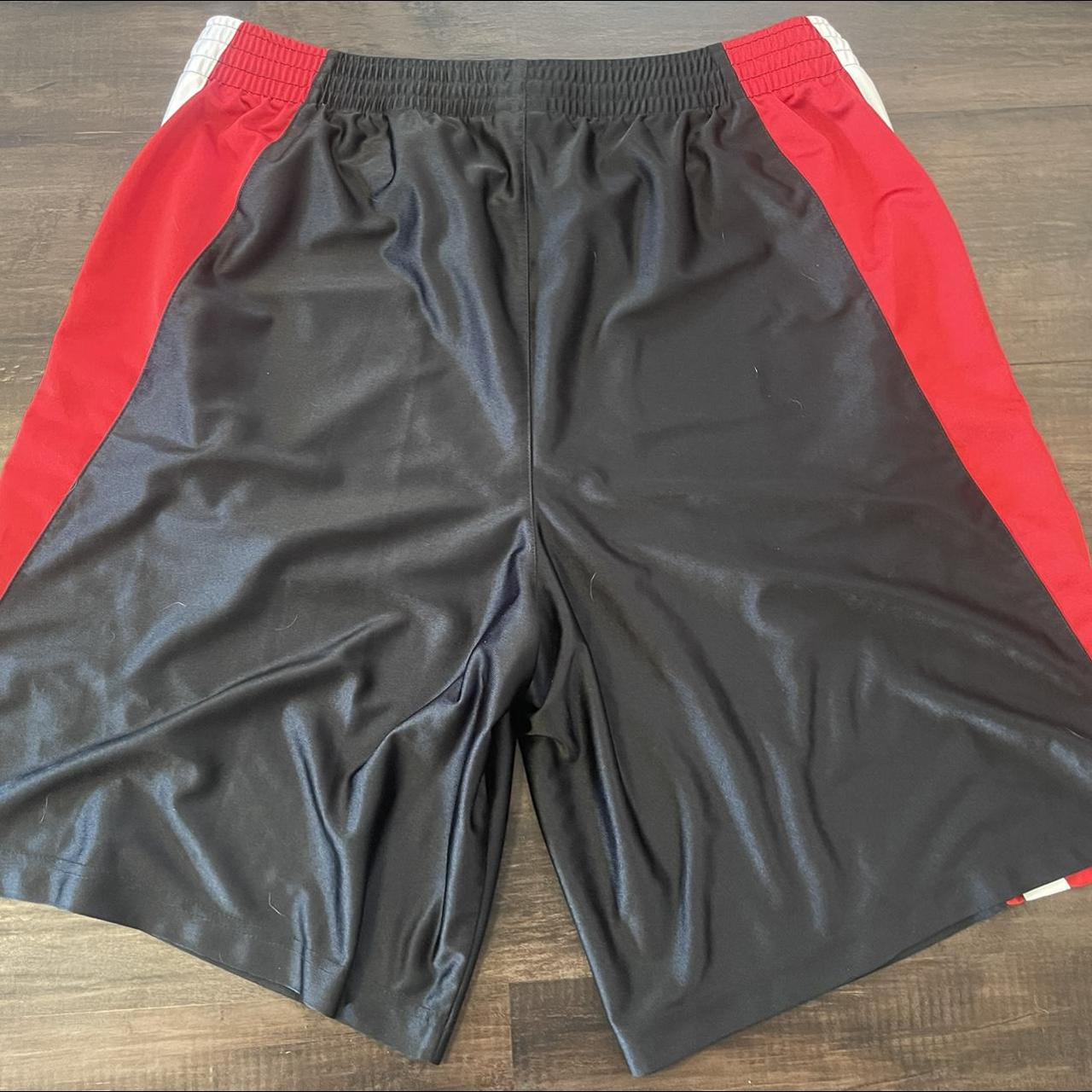 mens red and black nike shorts
