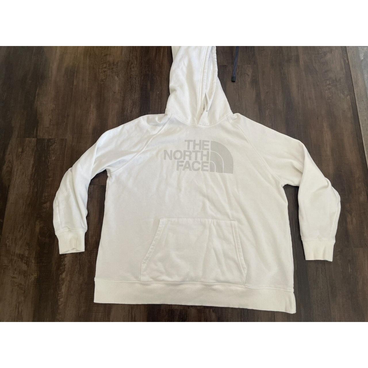 North Face Hoodie Womens Xxl White Long Sleeve Depop 1937