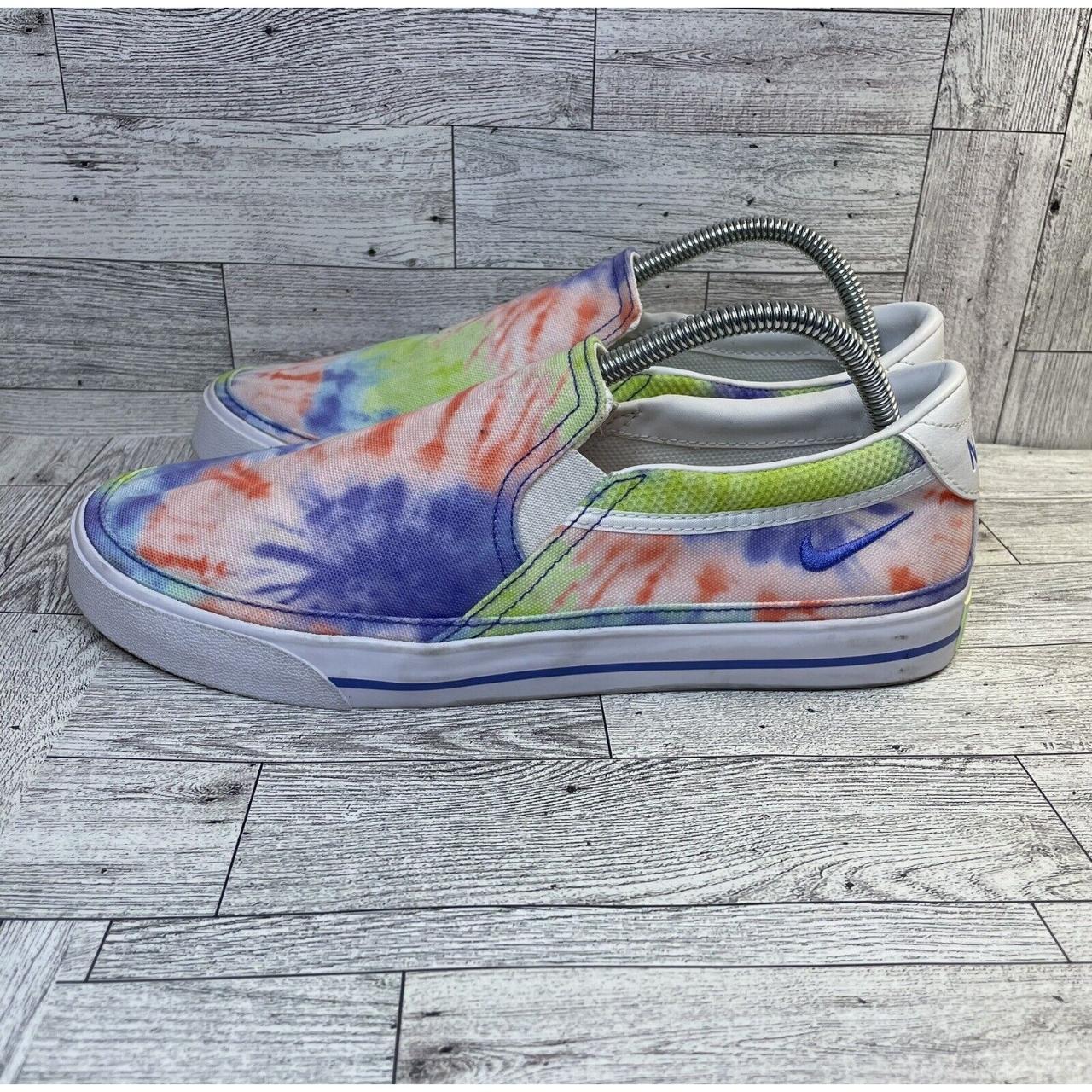 Nike Court Legacy SLP PT Slip On Tie Dye Sneakers Depop