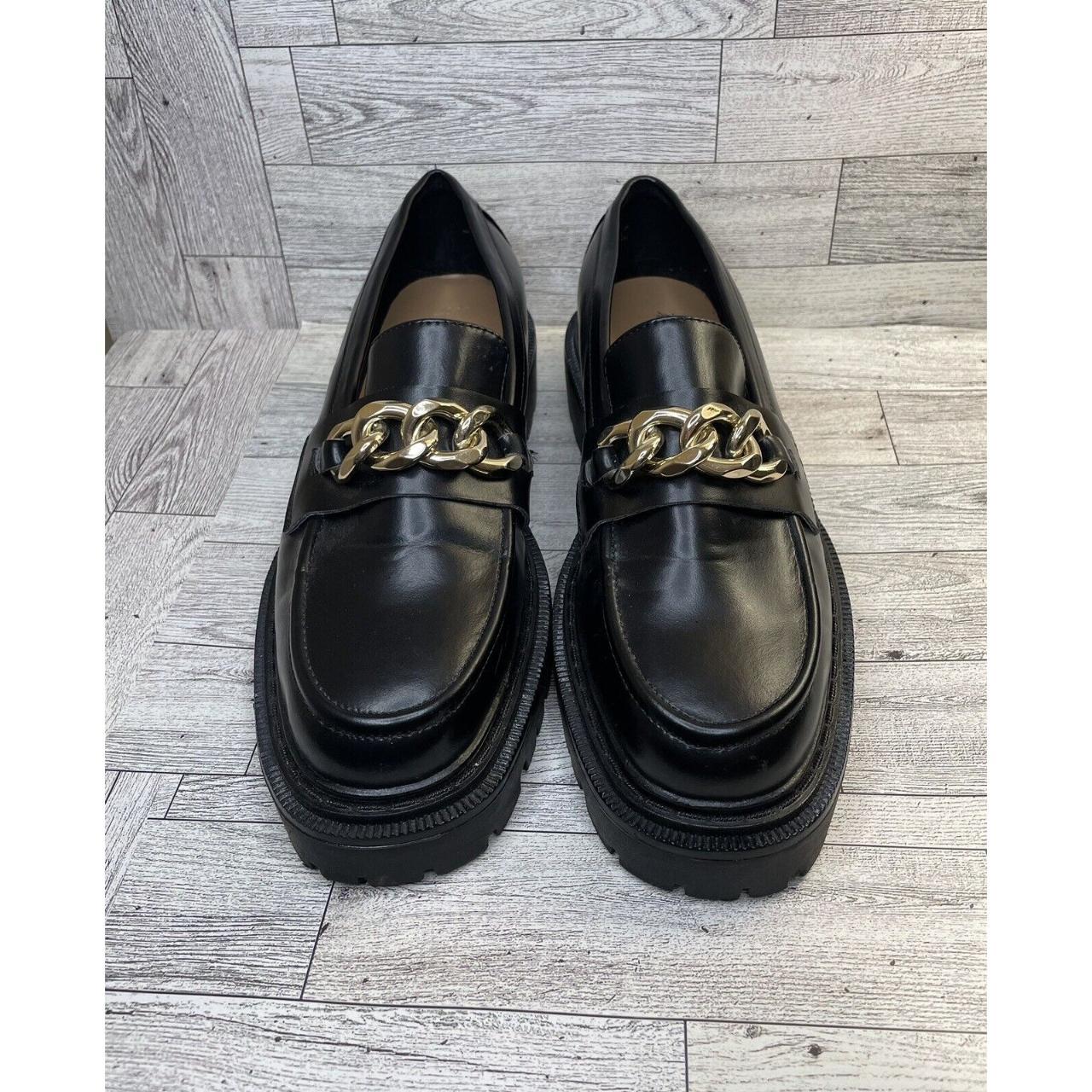 H&M Chunky Loafers Women's Size US 10 Chain Link... - Depop