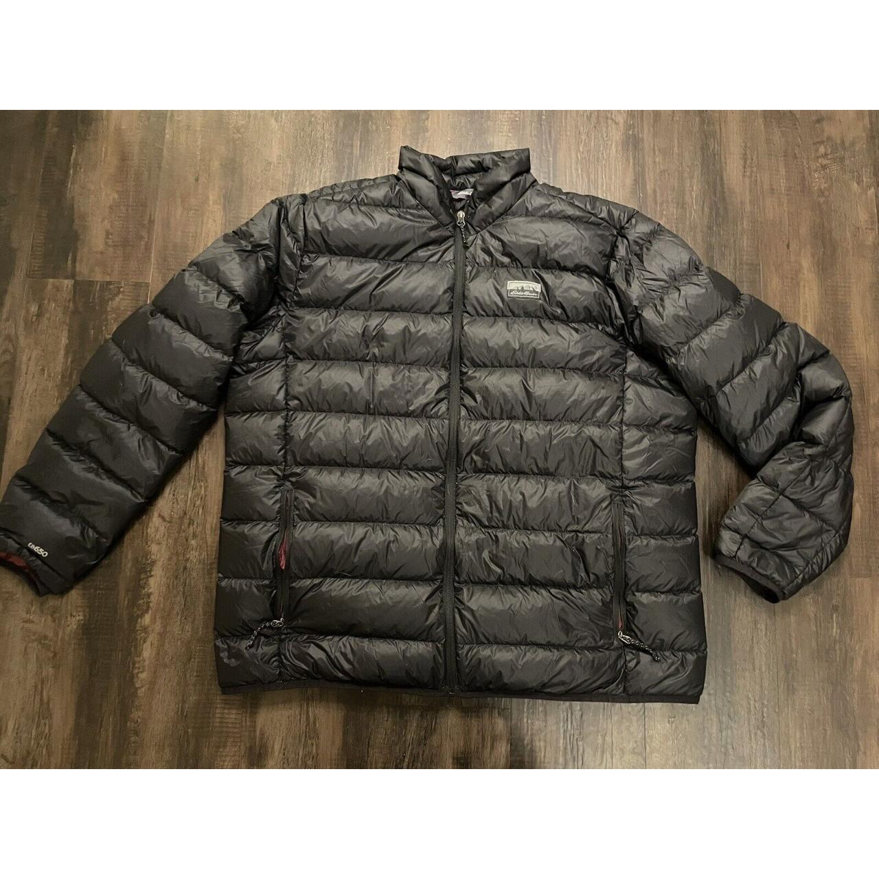 Eddie Bauer EB650 Down Puffer Jacket Mens XL Black... - Depop