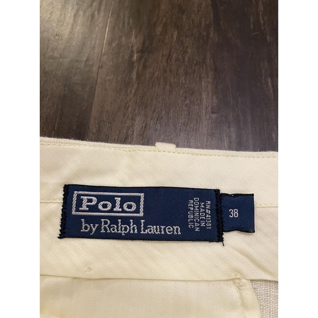 NWT Polo Ralph Lauren Cream Color 100% Linen casual... - Depop