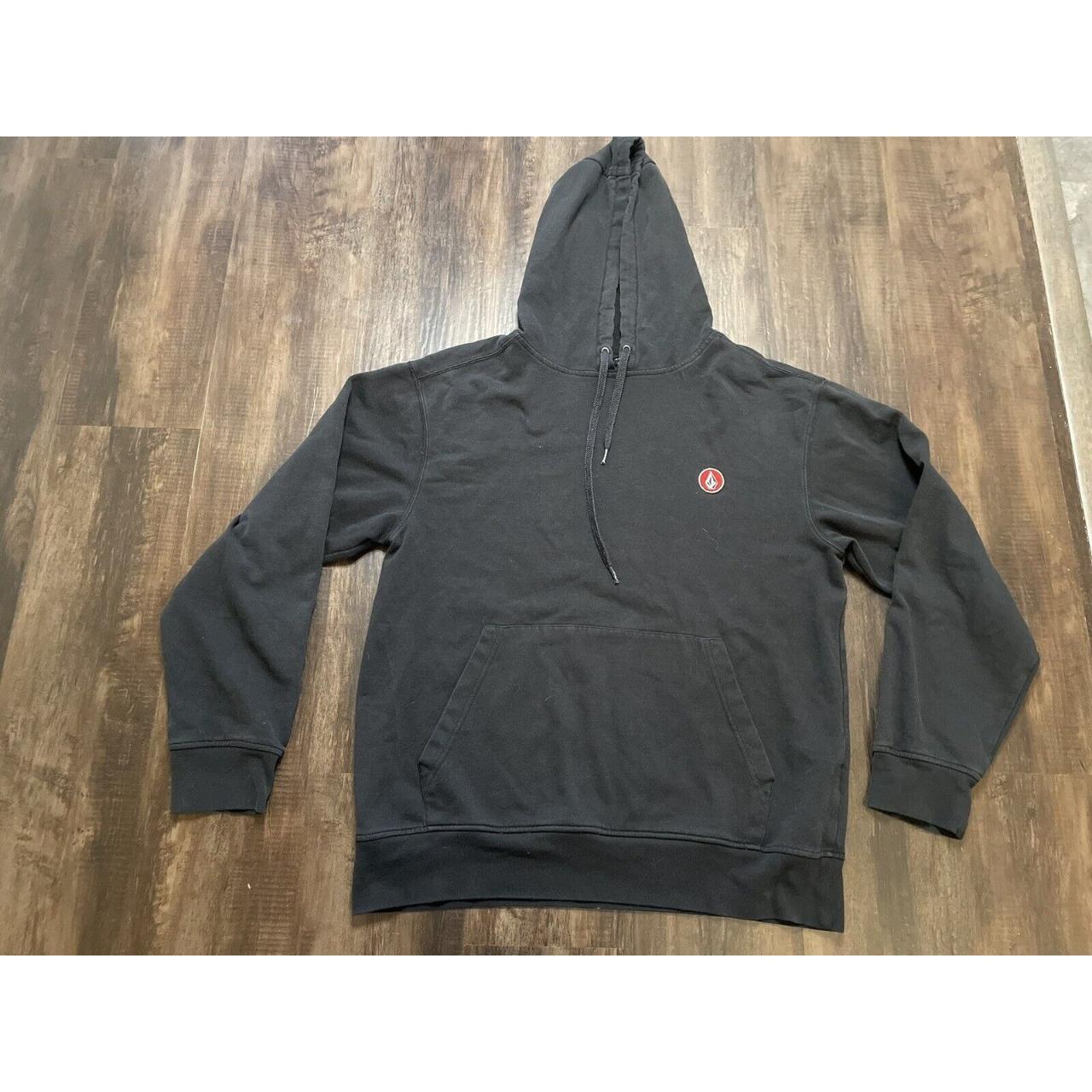 Men's Black Pullover Hoodie Sweatshirt Size... Depop