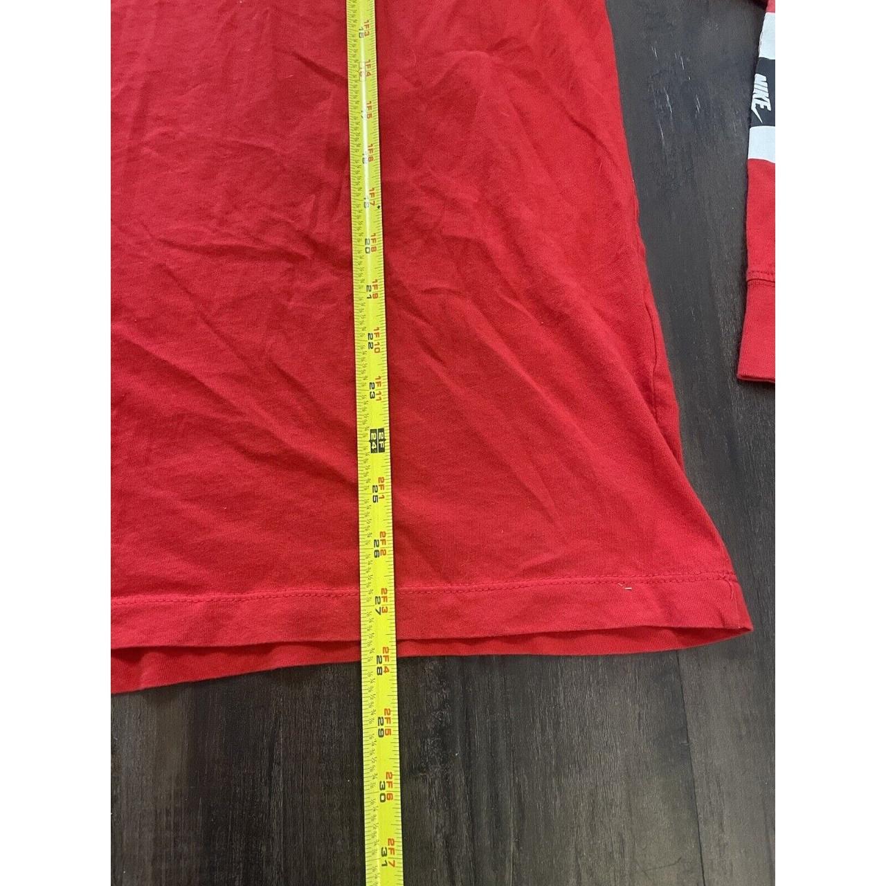 red nike long sleeve compression shirt
