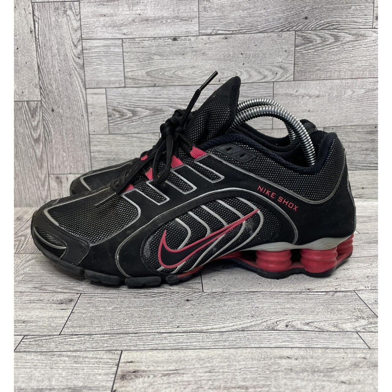 Nike Shox Shocks Shoes Women’s 9 Navina Pink Black... - Depop