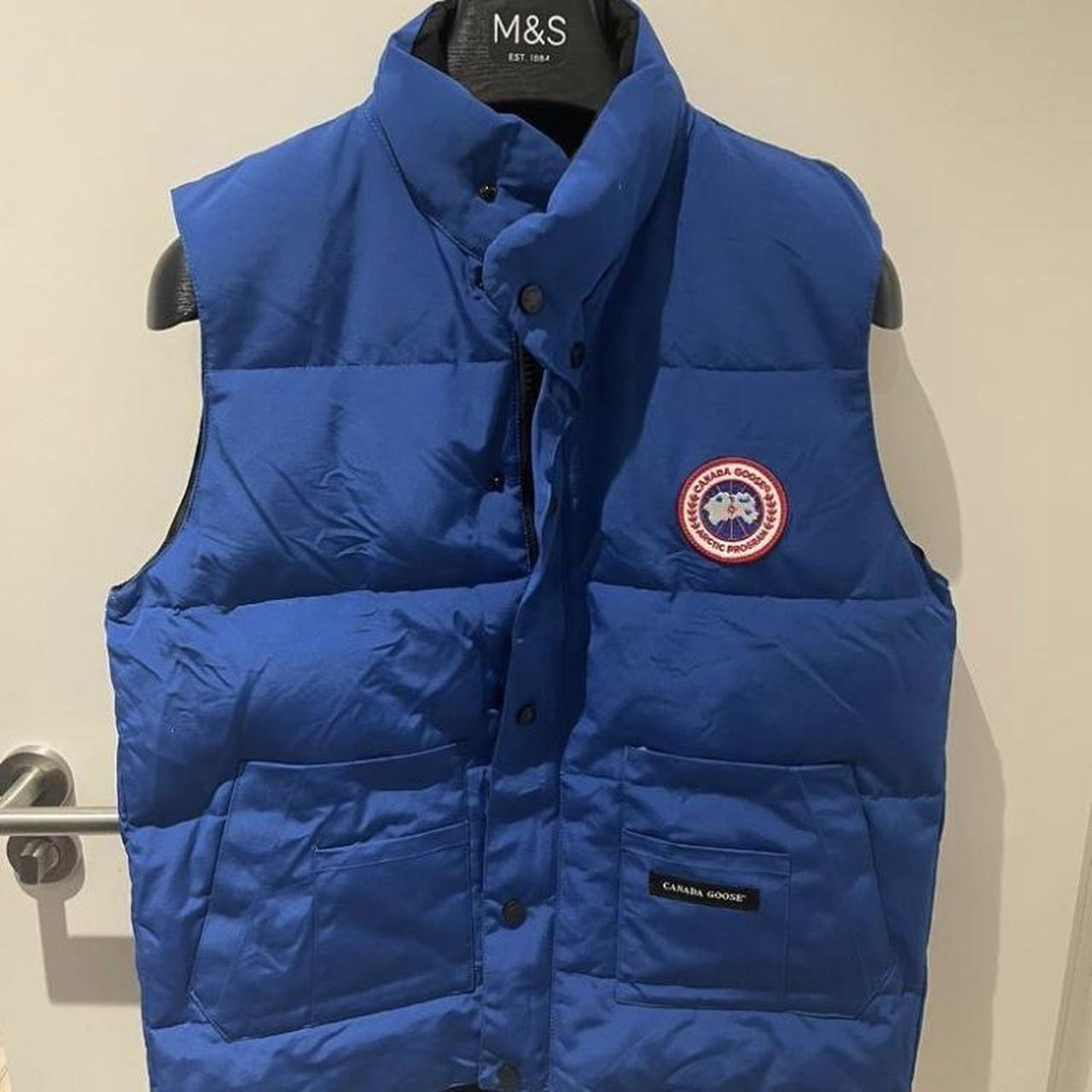 Canada goose gilet blue size large Need a quick... - Depop