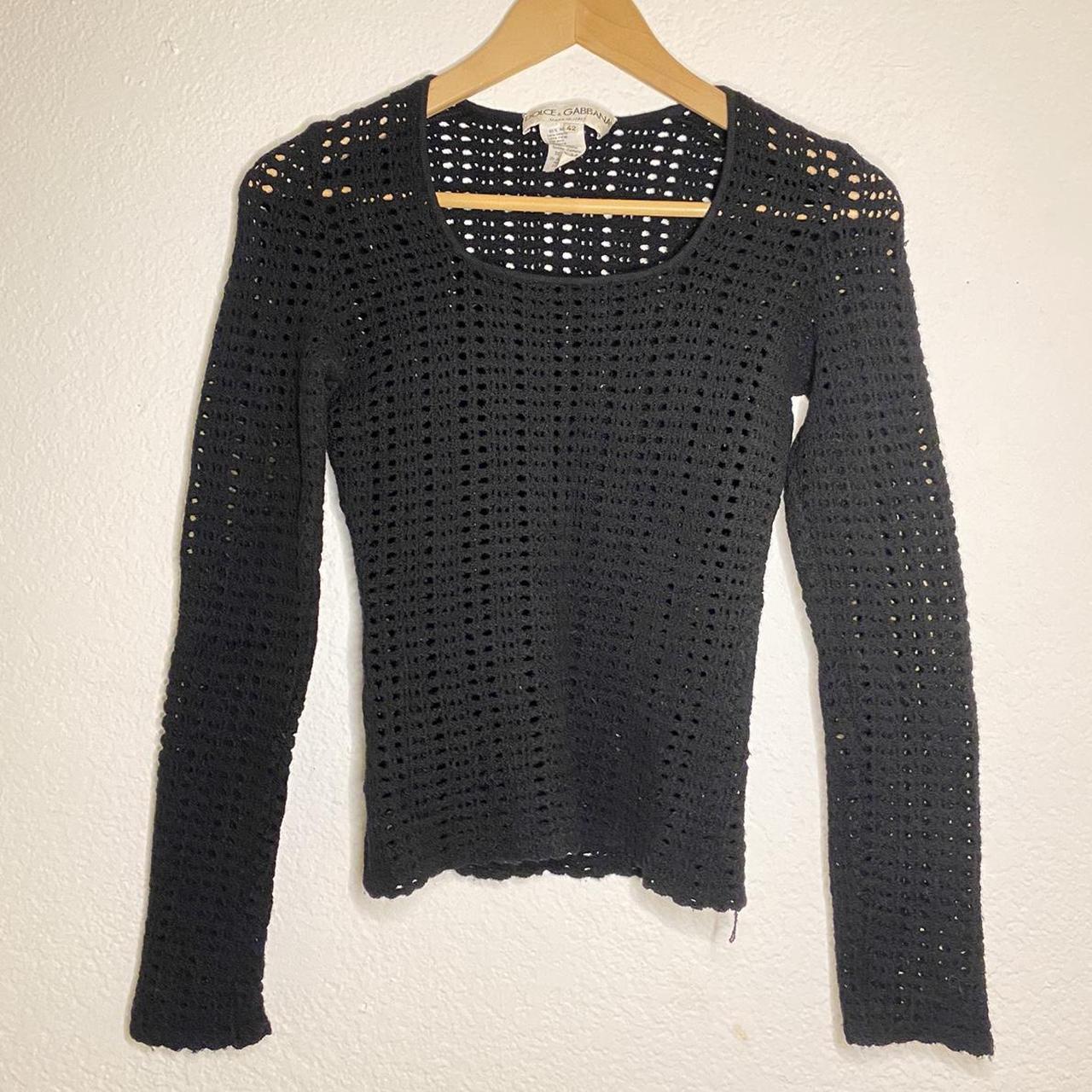 Dolce & Gabbana Women's Black Jumper | Depop