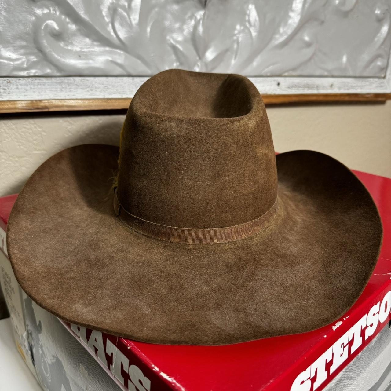 Vintage Stetson Cowboy hat with box All sales... - Depop