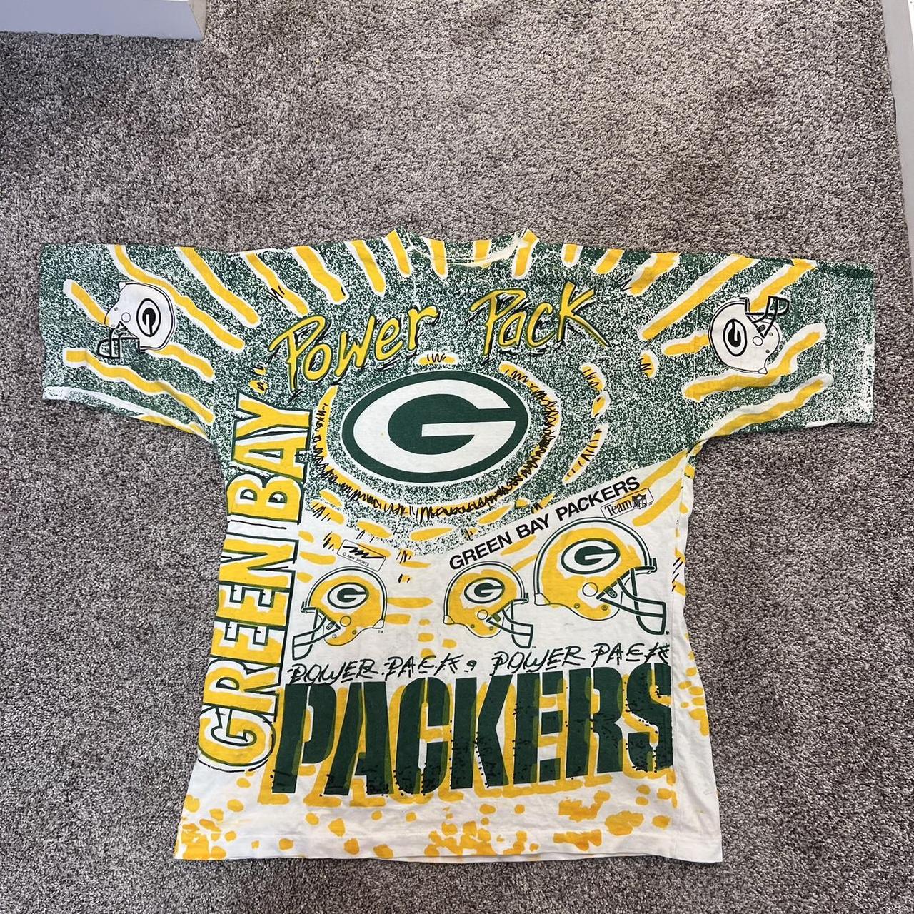 Vintage 90s Green Bay packers jersey long sleeve - Depop