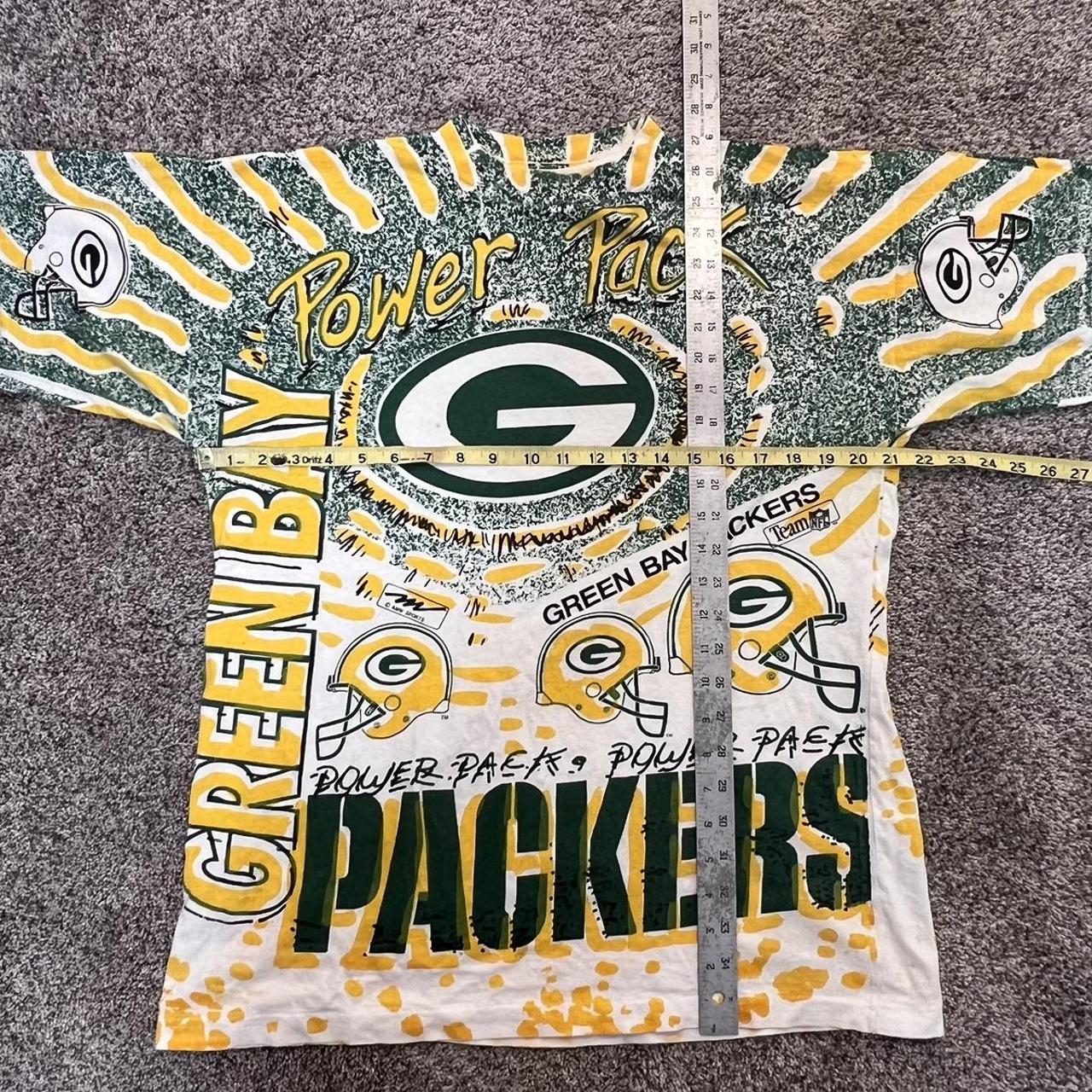 Essential Vintage NFL Green Bay Packers T Shirt Mens - Depop