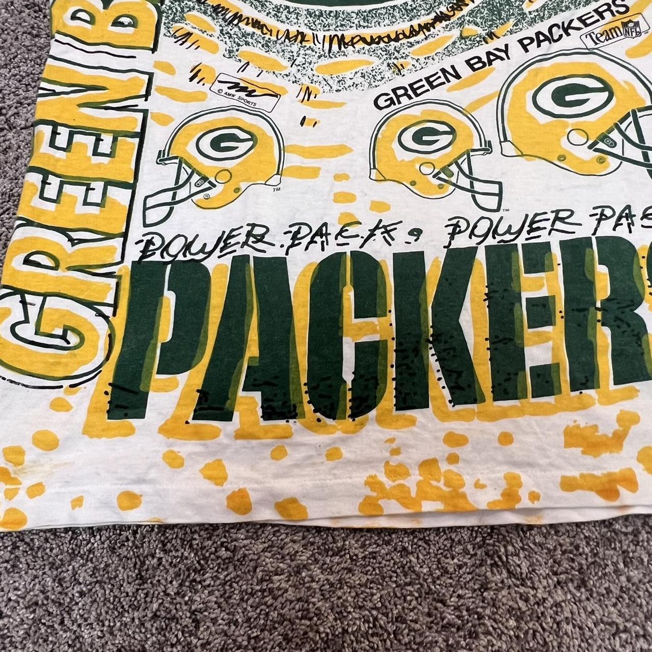 Vintage Green Bay Packers Tie Dye Graphic T - Depop