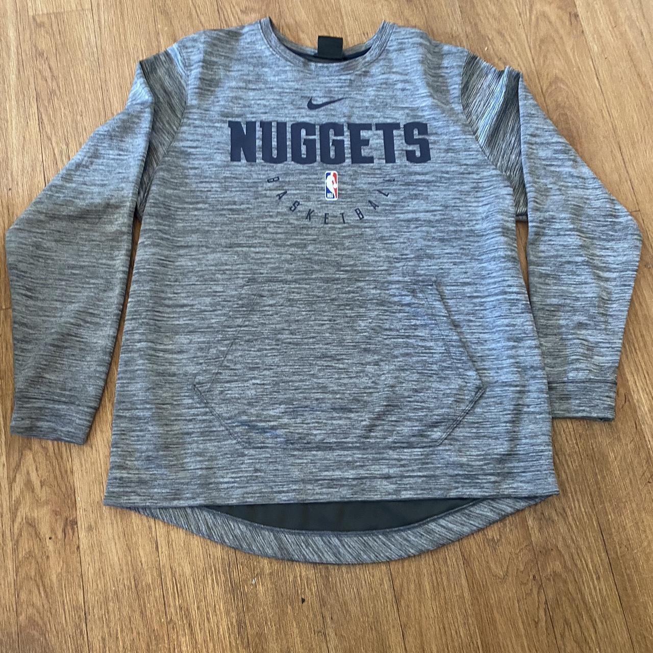 Mens Nike Dri-Fit Denver Nuggets Heather Gray Depop