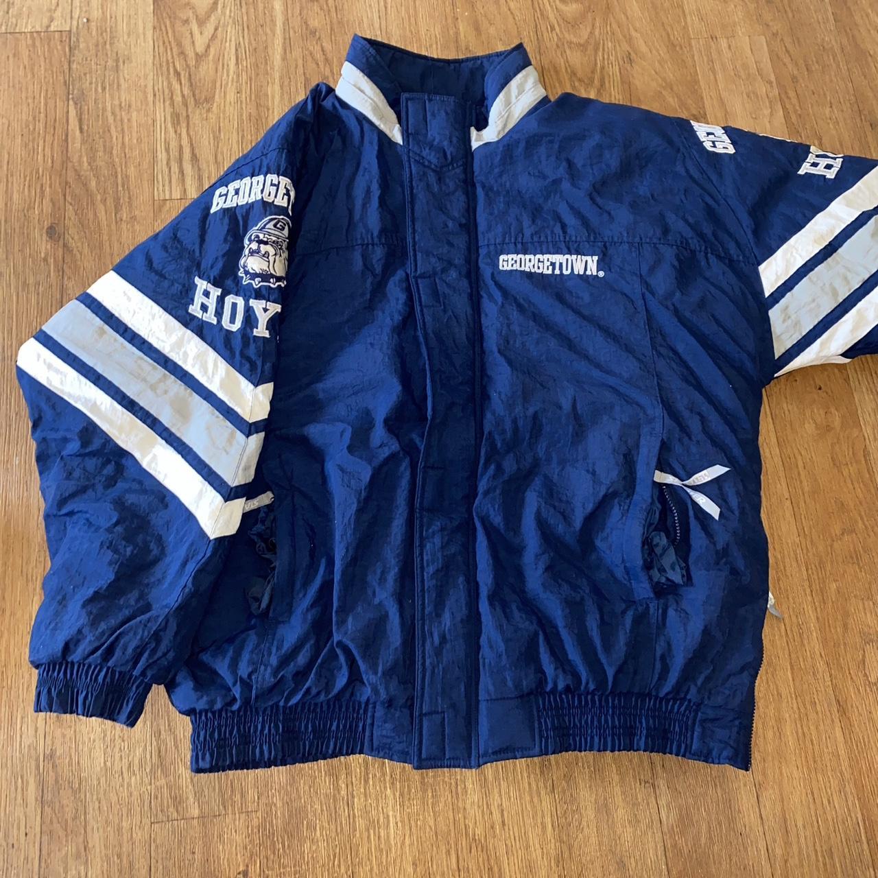 Georgetown Hoyas Jacket Hooded STARTER Jacket University HOODIE Jacket 90s, Shop Exile