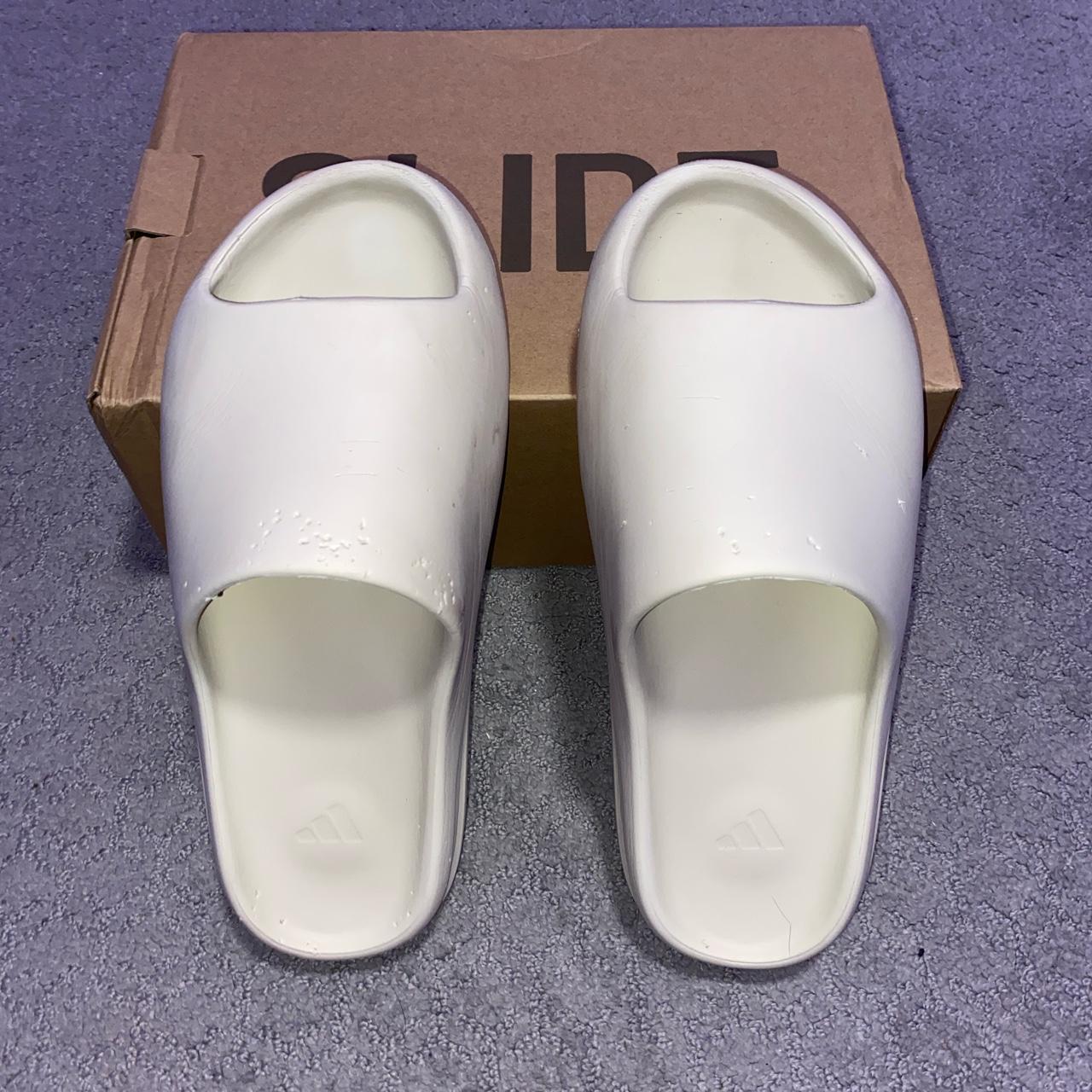 Yeezy Slides - Bone Colorway - Size 11 Resin Slide... - Depop